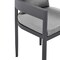 Armen Living Argiope Outdoor Patio 5-Piece Dining Table Set in Aluminum with Gray Cushions 840254333277 - alternate 4